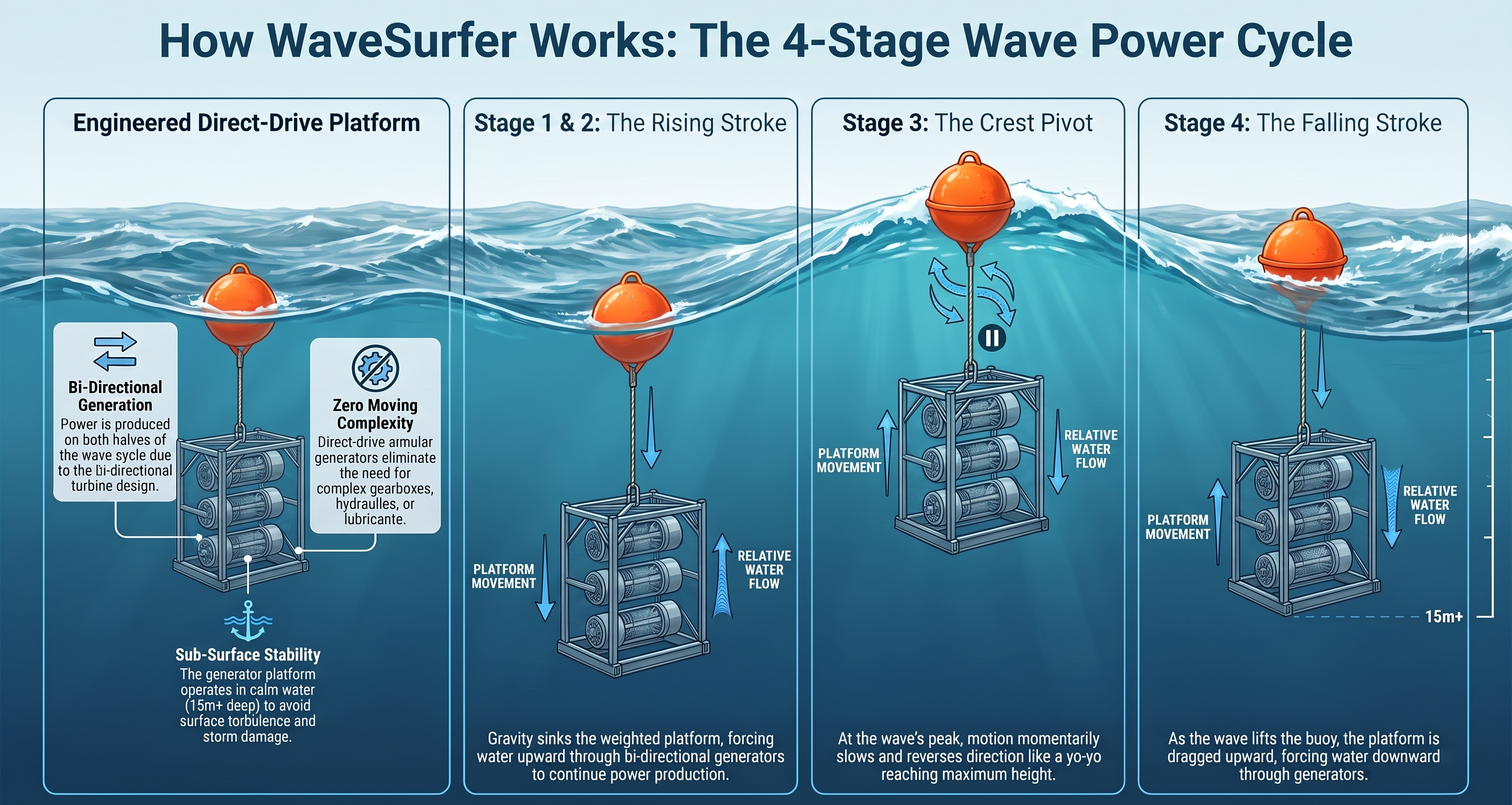 WaveSurfer - How it Works - Power Cycle Operation